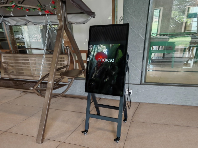 water sign advertising machine-18-Outdoor TV portable digital kiosk foldable LCD advertising machine display screen (B)