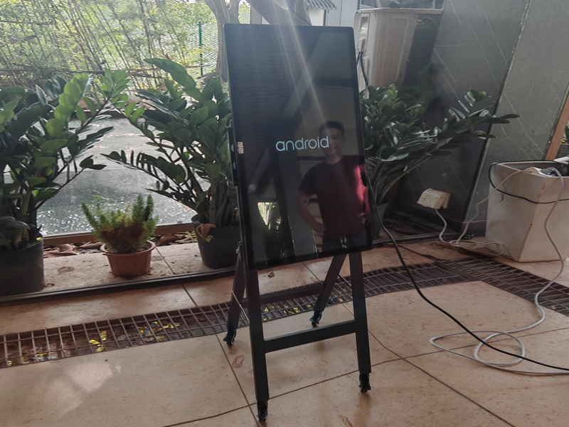 water sign advertising machine-18-Outdoor TV portable digital kiosk foldable LCD advertising machine display screen (B)