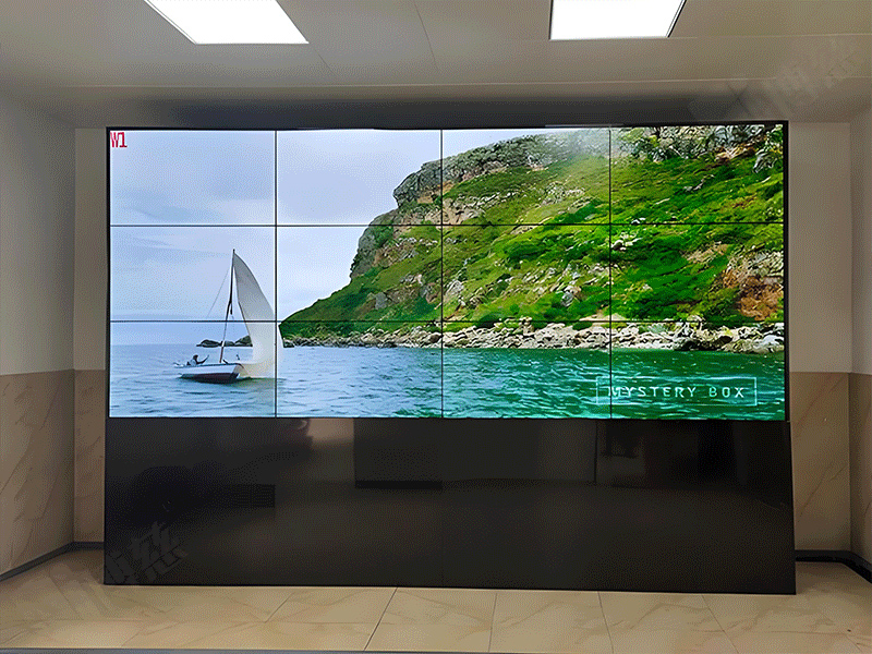 LCD splice screen- 15-Ultra-slim frame supports video image playback advertising product display LCD splice screen machine