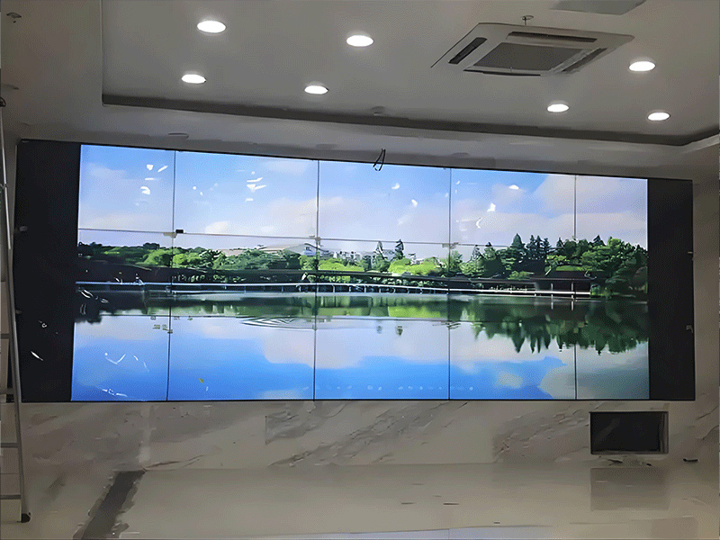 LCD splice screen- 15-Ultra-slim frame supports video image playback advertising product display LCD splice screen machine