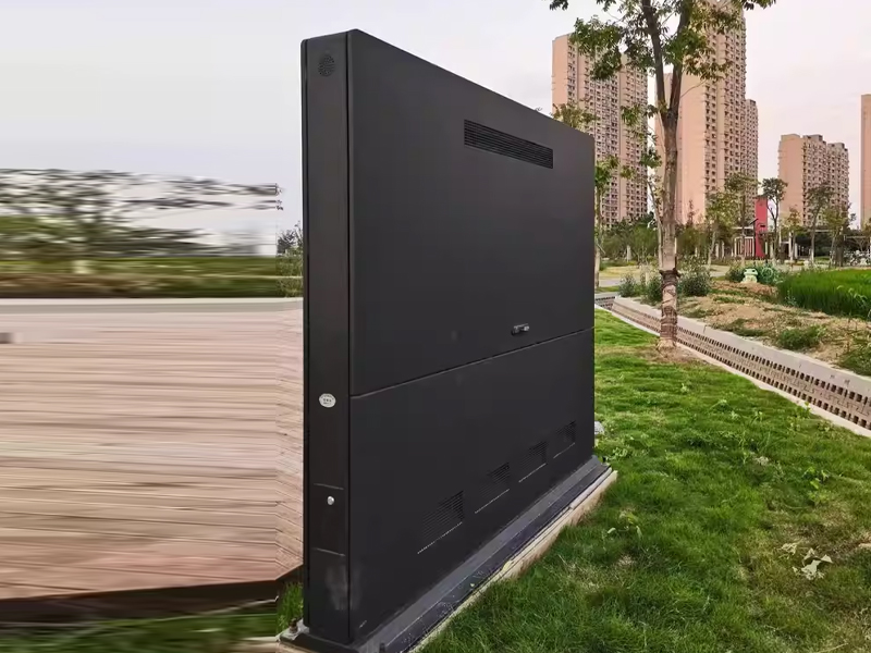 outdoor display machine-16-High brightness city park street outdoor smart lcd digital signage advertising machine totem media display kiosk screen